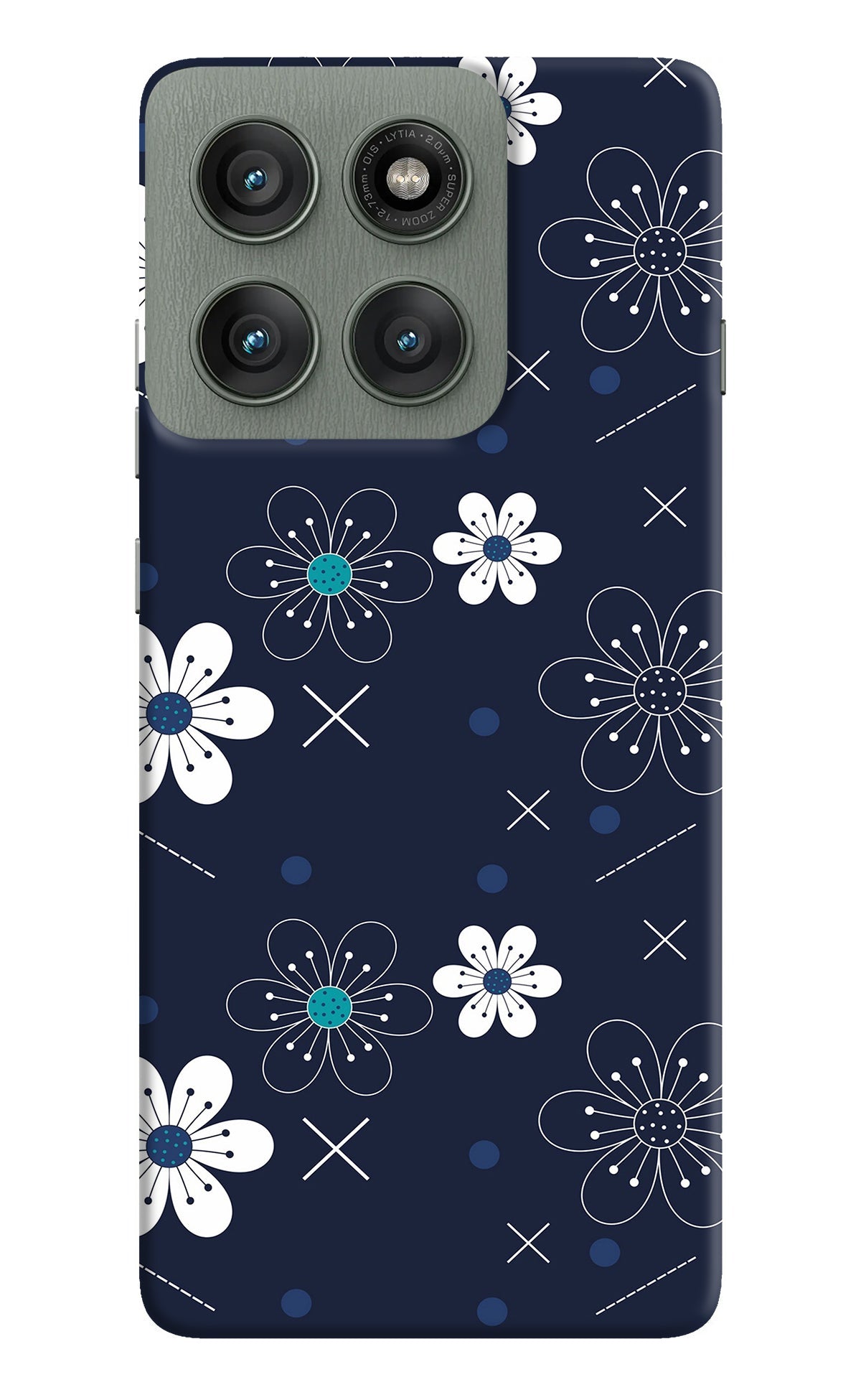 Flowers Moto Edge 60 Pro Back Cover