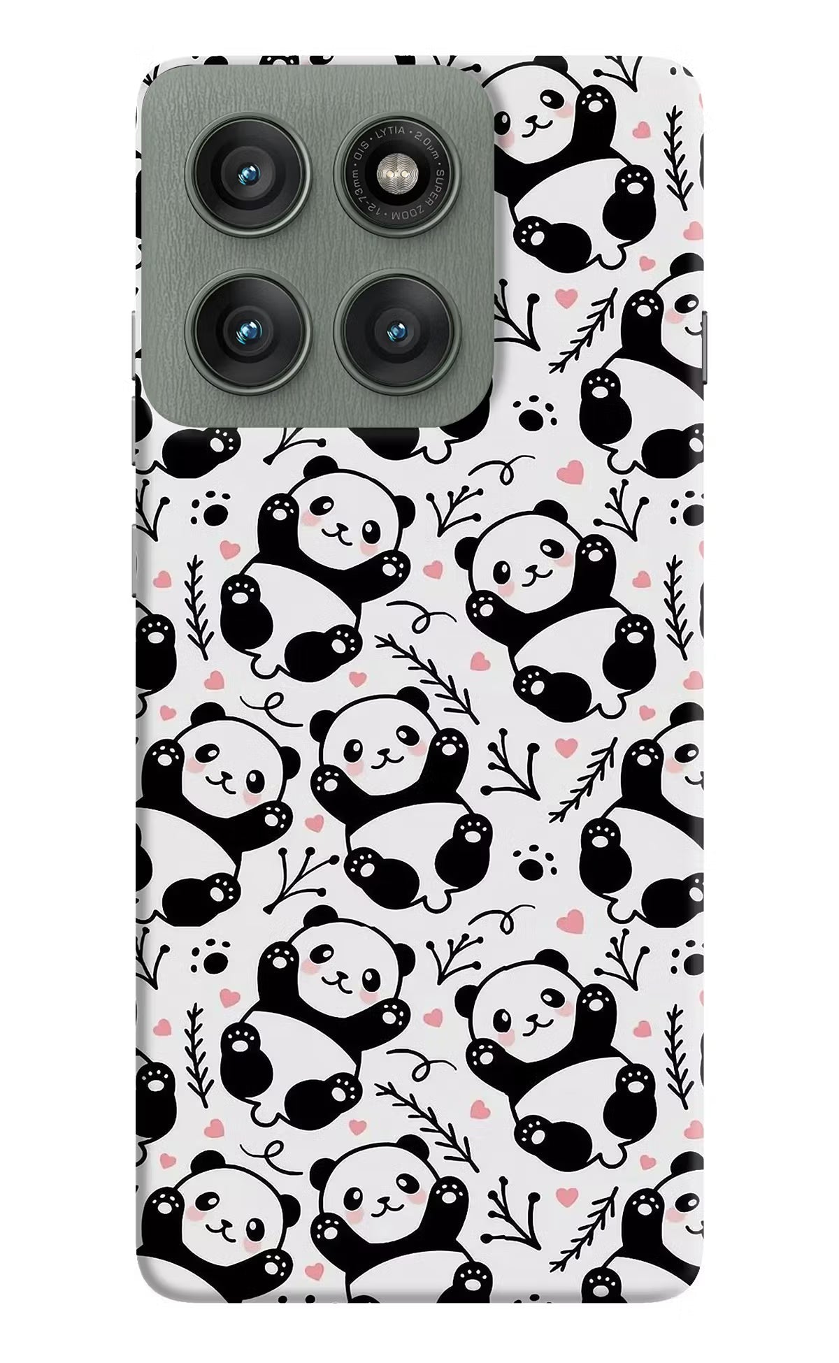 Cute Panda Moto Edge 60 Pro Back Cover