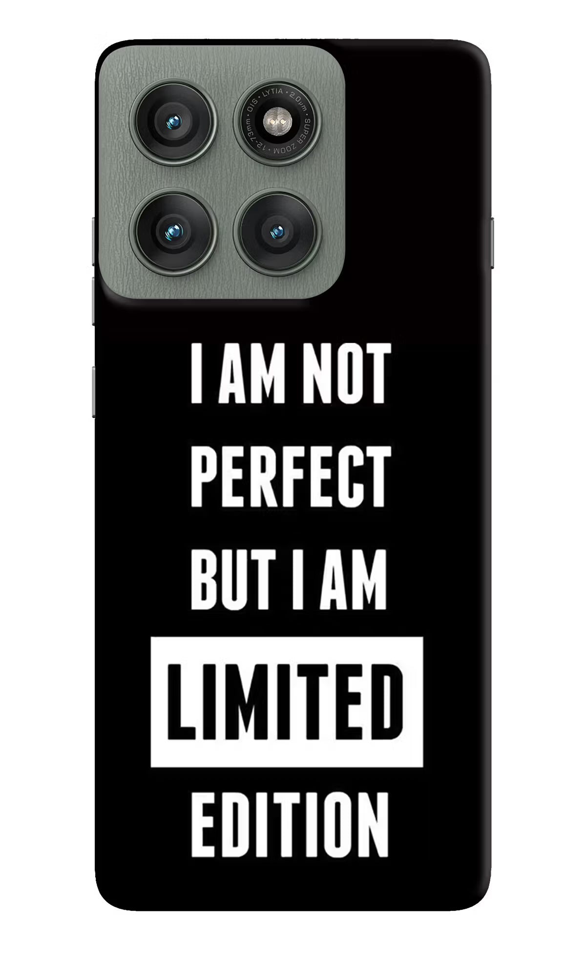 I Am Not Perfect But I Am Limited Edition Moto Edge 60 Pro Back Cover