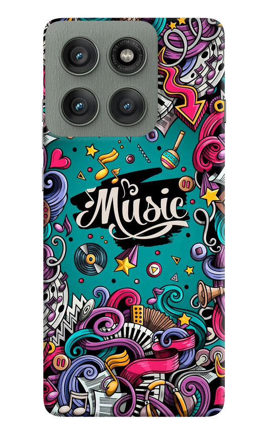 Music Graffiti Moto Edge 60 Pro Back Cover