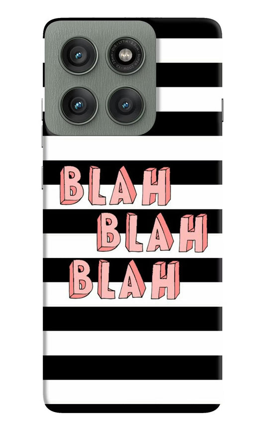 Blah Blah Blah Moto Edge 60 Pro Back Cover