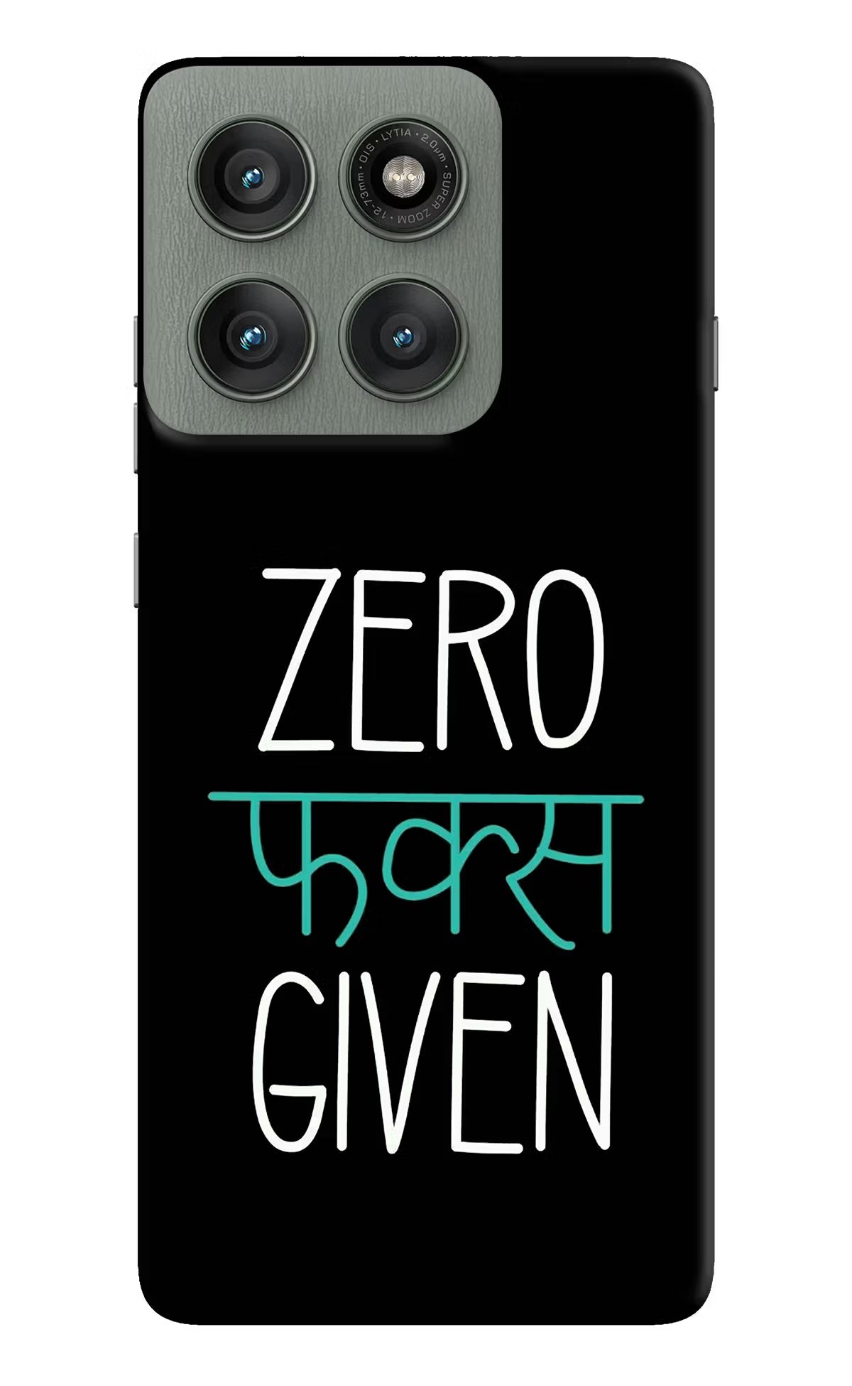 Zero Fucks Given Moto Edge 60 Pro Back Cover
