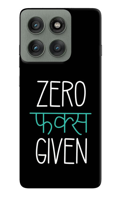 Zero Fucks Given Moto Edge 60 Pro Back Cover