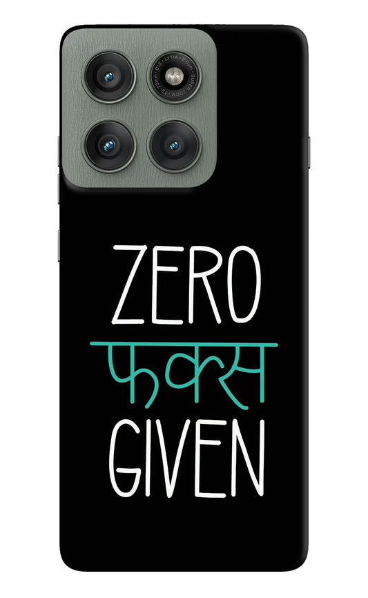 Zero Fucks Given Moto Edge 60 Pro Back Cover