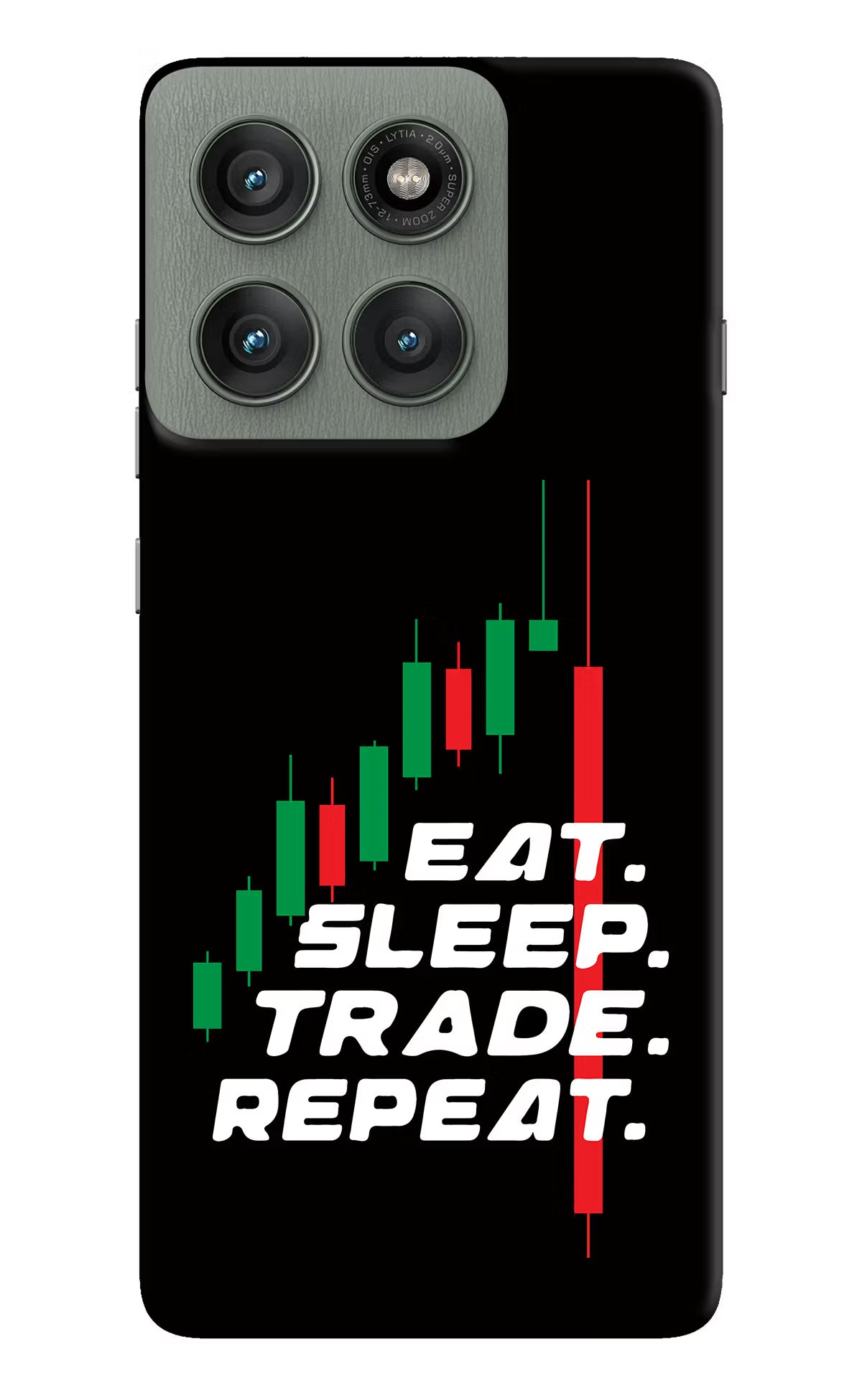 Eat Sleep Trade Repeat Moto Edge 60 Pro Back Cover