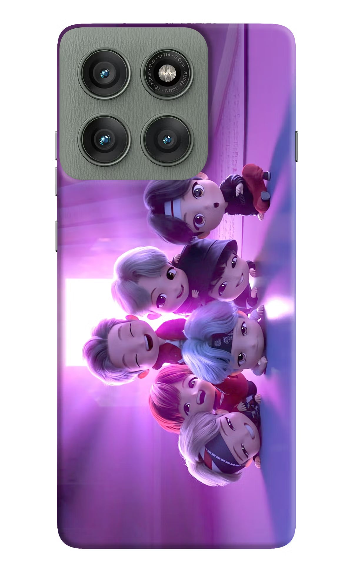 BTS Chibi Moto Edge 60 Pro Back Cover