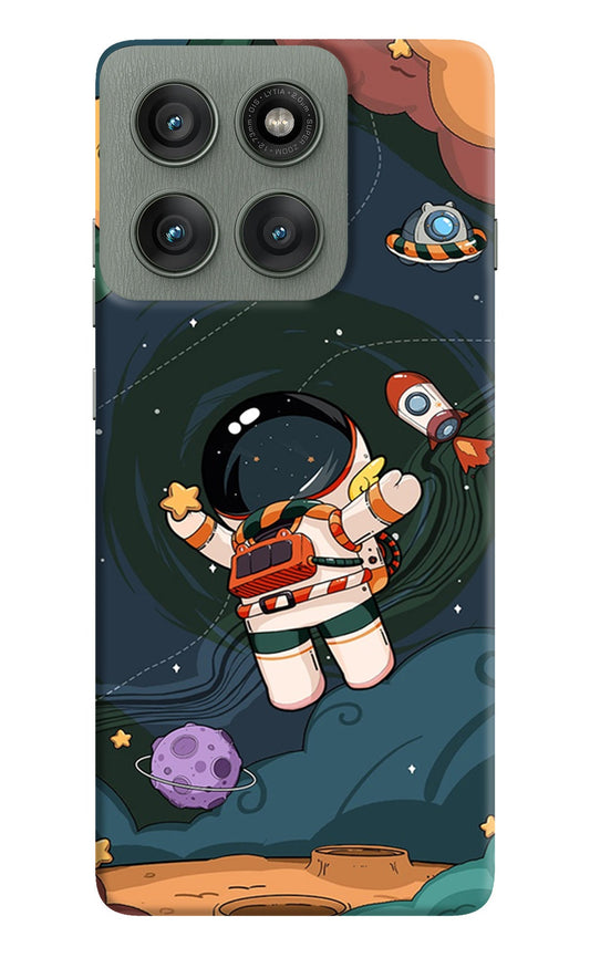 Cartoon Astronaut Moto Edge 60 Pro Back Cover