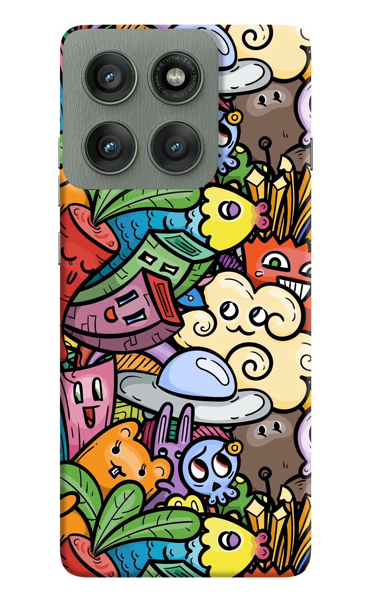 Veggie Doodle Moto Edge 60 Pro Back Cover