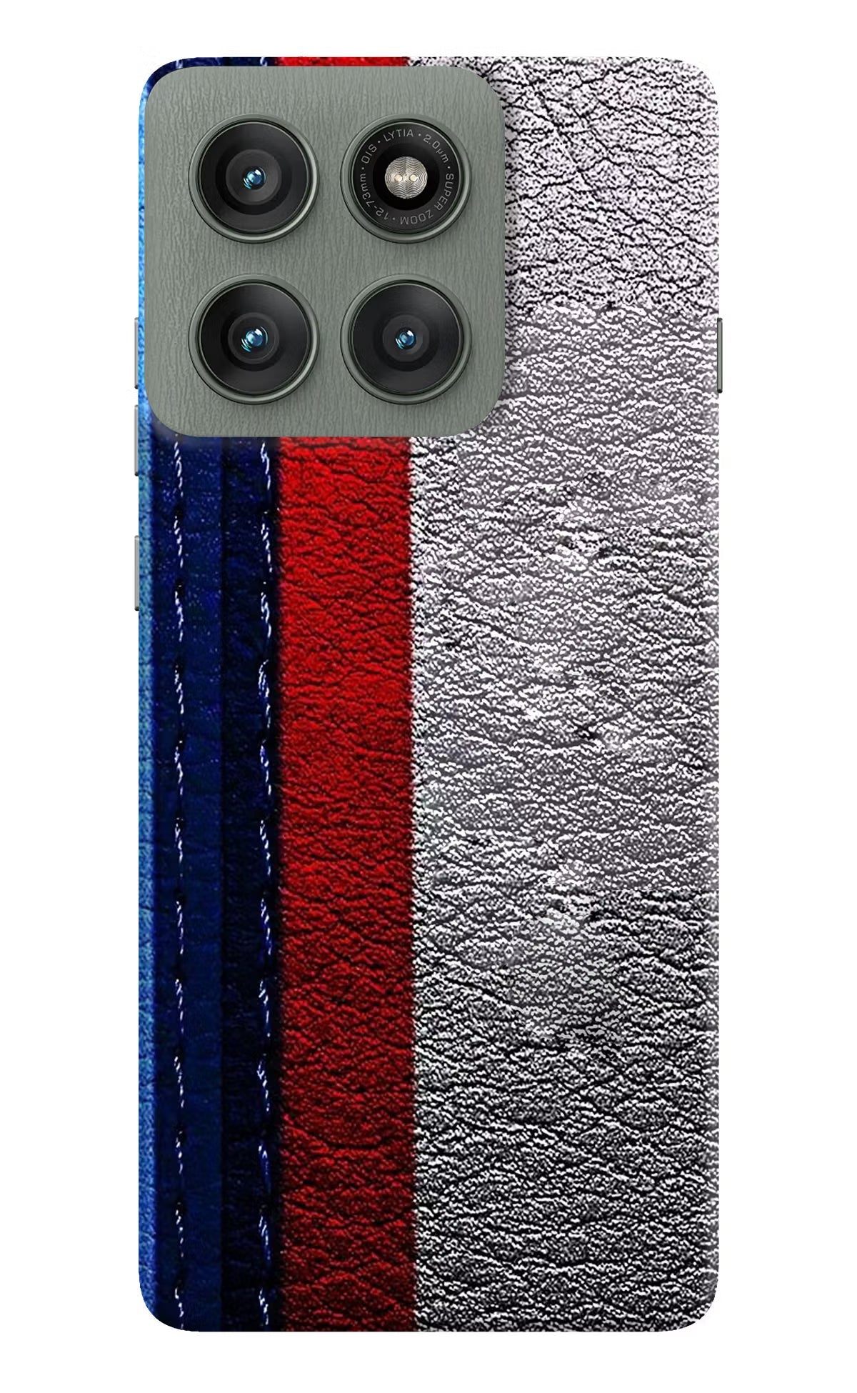 BMW Stripes Moto Edge 60 Pro Back Cover