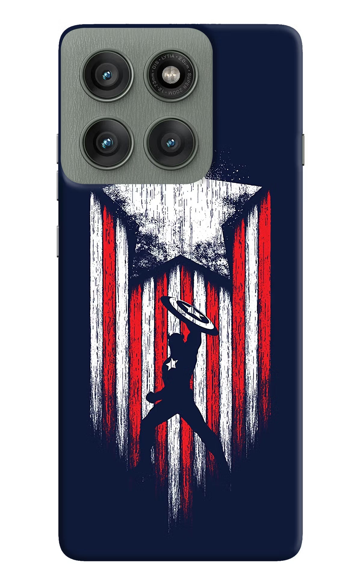 Captain America Marvel Art Moto Edge 60 Pro Back Cover