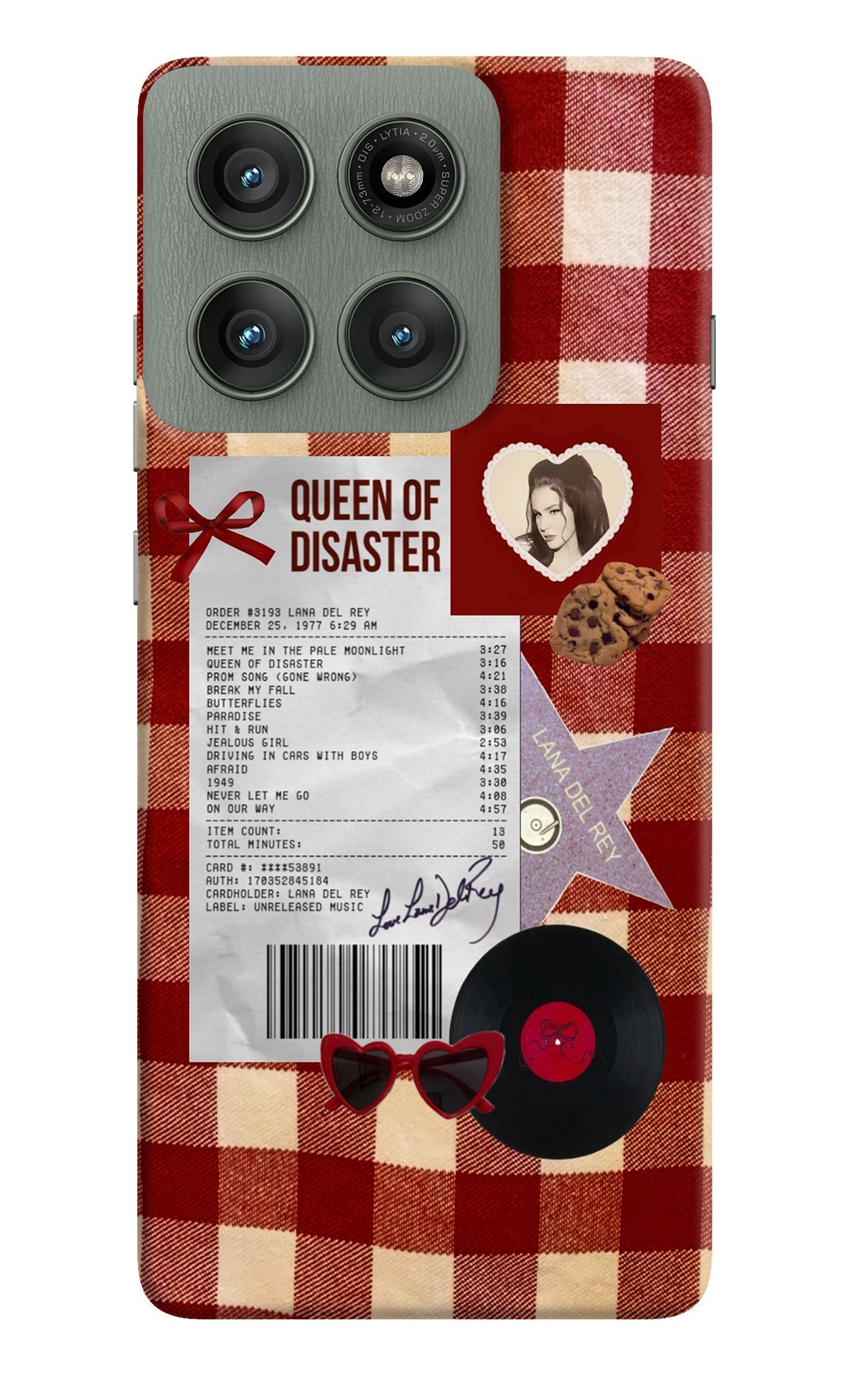Queen of Disaster Moto Edge 60 Pro Back Cover