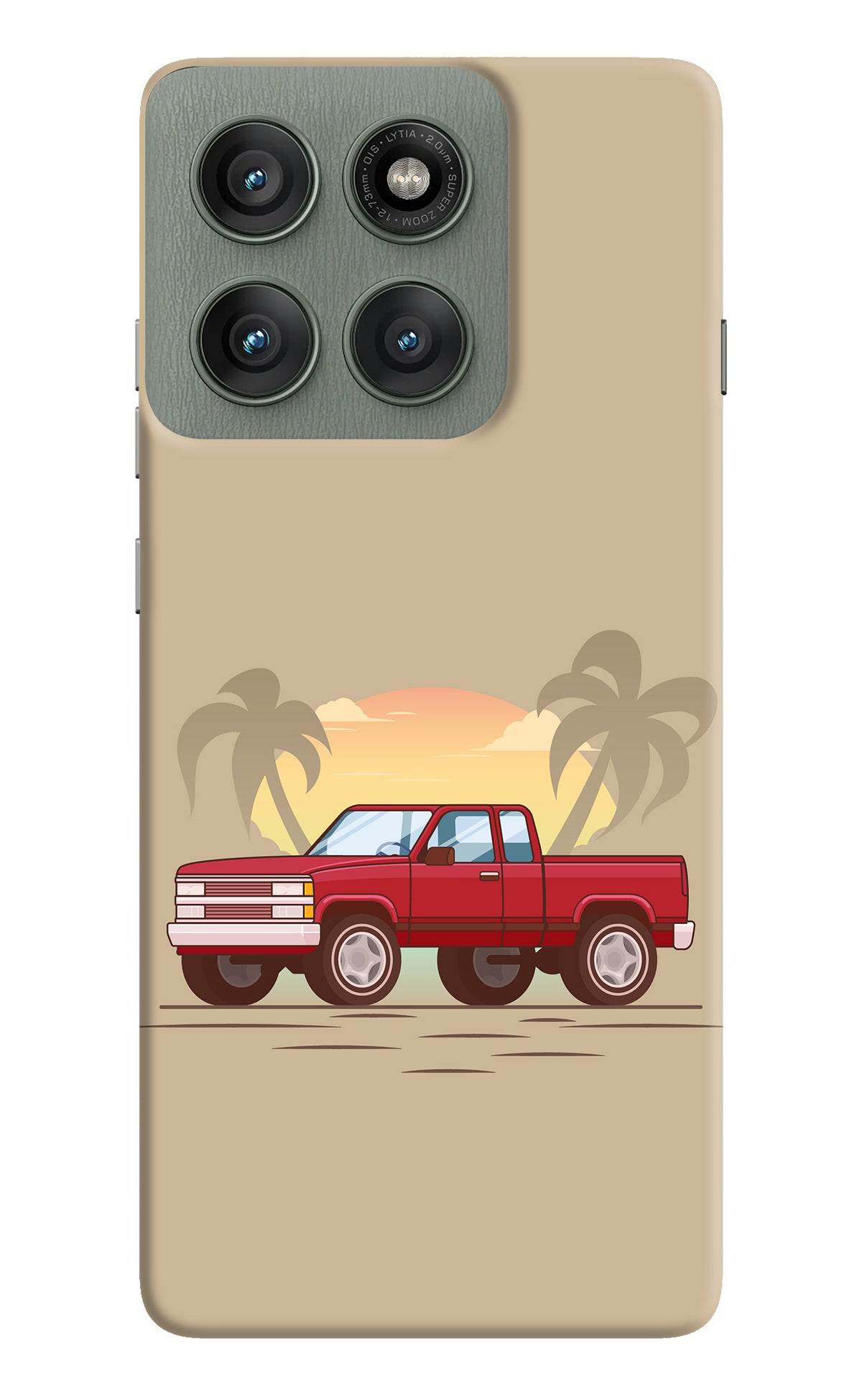 Desert Classic Drive Moto Edge 60 Pro Back Cover
