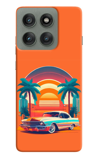 Palm Drive 80s Moto Edge 60 Pro Back Cover