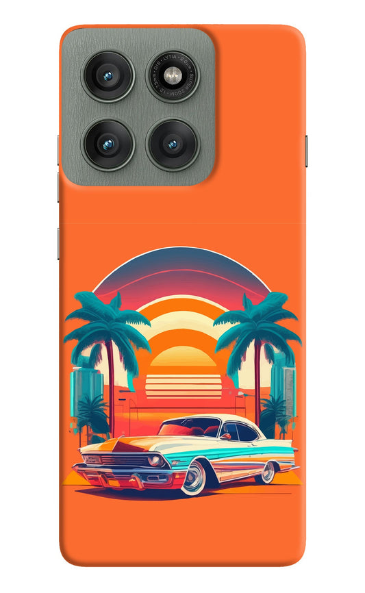 Palm Drive 80s Moto Edge 60 Pro Back Cover