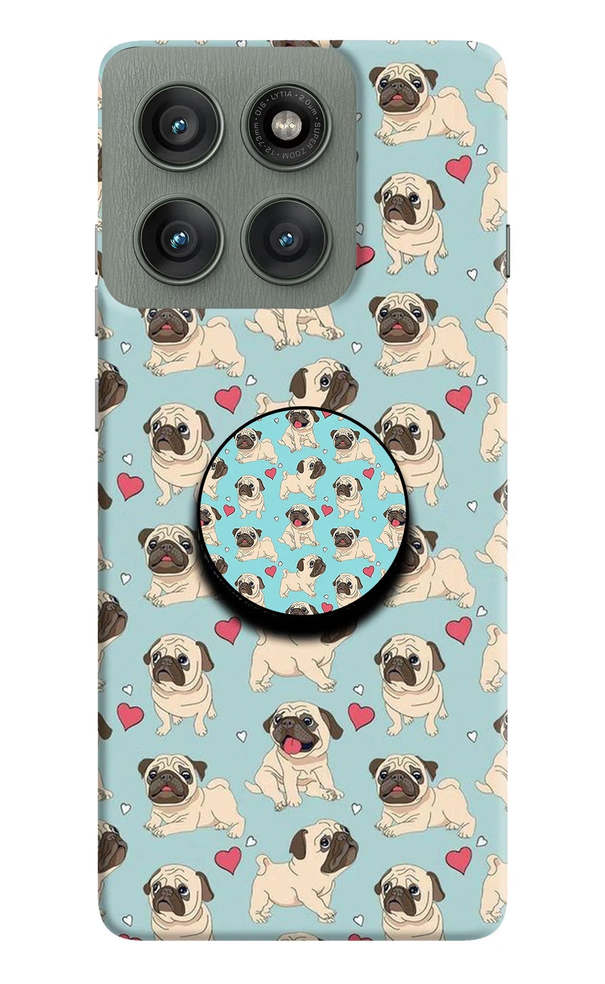 Pug Dog Moto Edge 60 Pro Pop Case