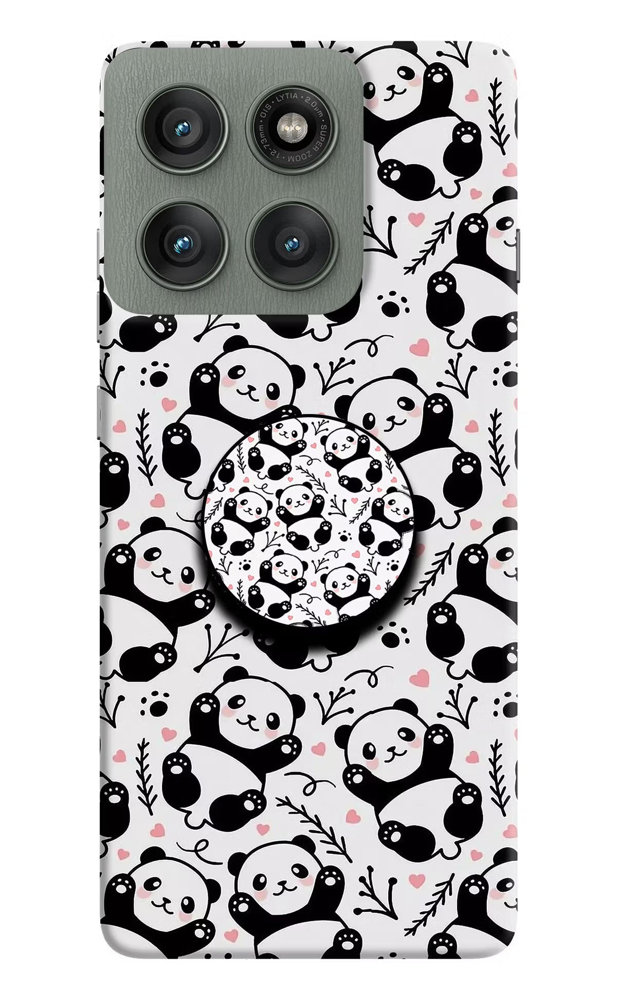 Cute Panda Moto Edge 60 Pro Pop Case
