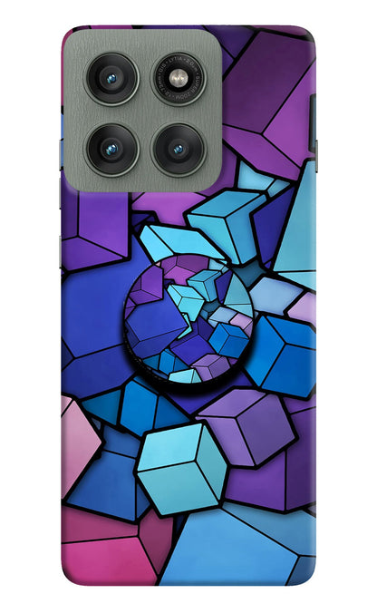 Cubic Abstract Moto Edge 60 Pro Pop Case