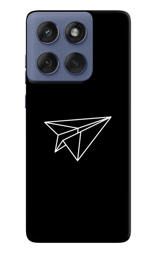 Paper Plane White Moto Edge 60 Fusion Back Cover