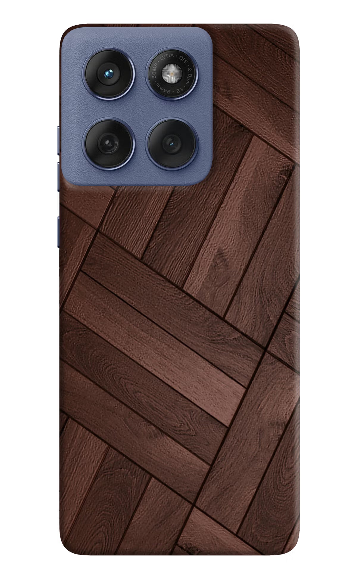 Wooden Texture Design Moto Edge 60 Fusion Back Cover