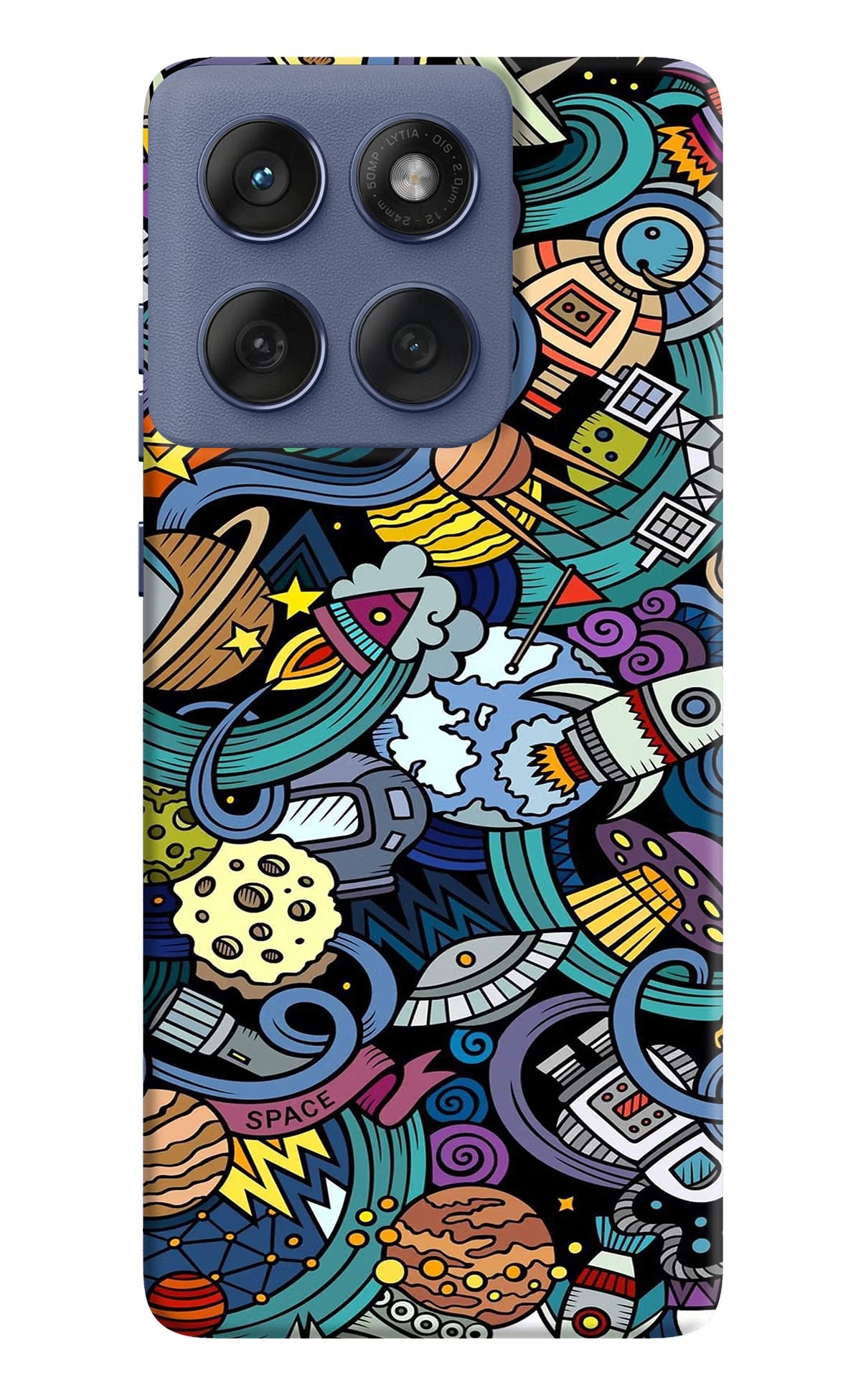 Space Abstract Moto Edge 60 Fusion Back Cover