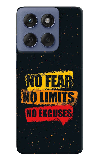 No Fear No Limits No Excuse Moto Edge 60 Fusion Back Cover