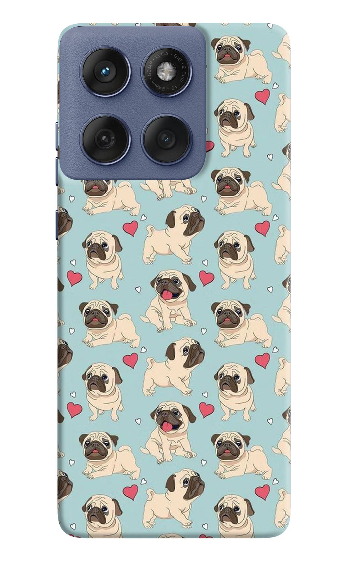 Pug Dog Moto Edge 60 Fusion Back Cover