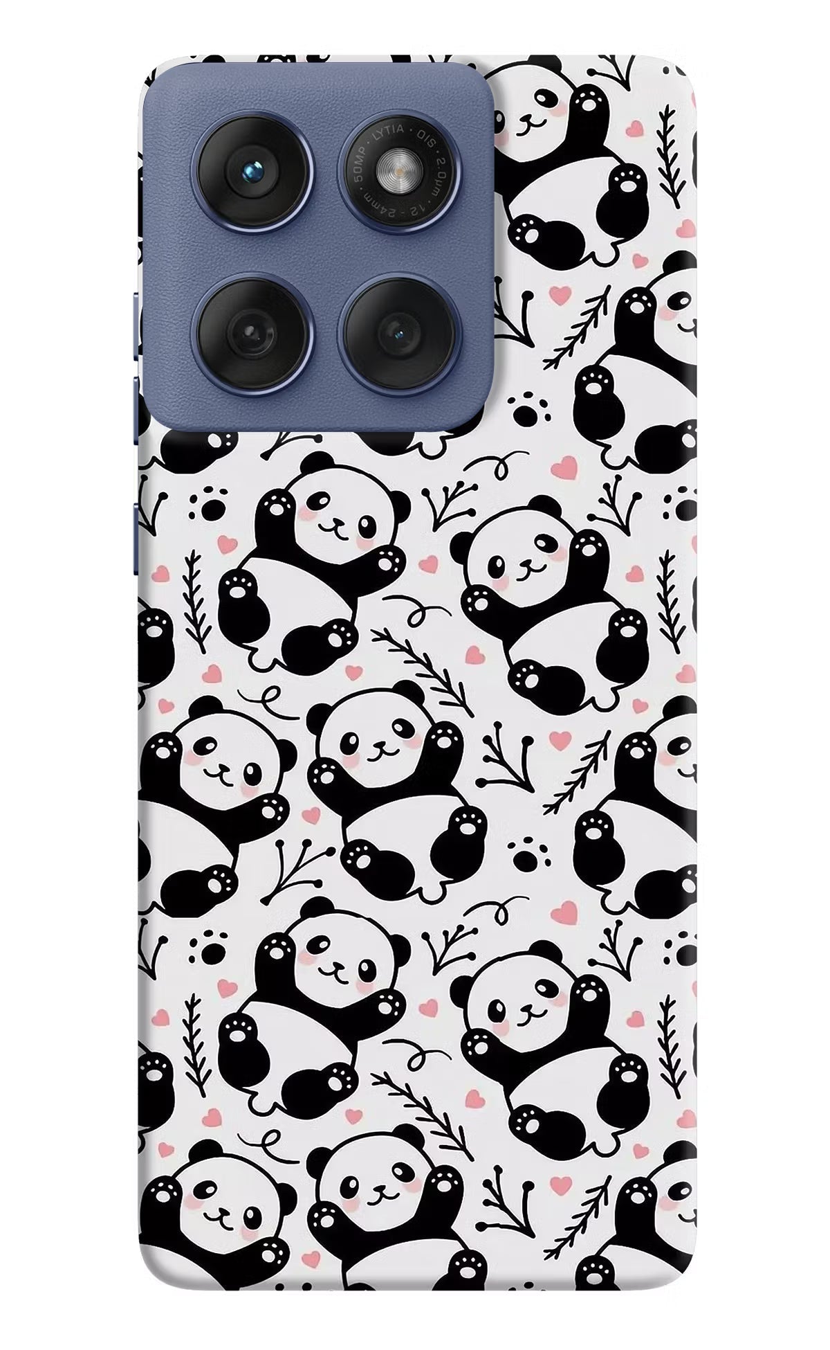 Cute Panda Moto Edge 60 Fusion Back Cover