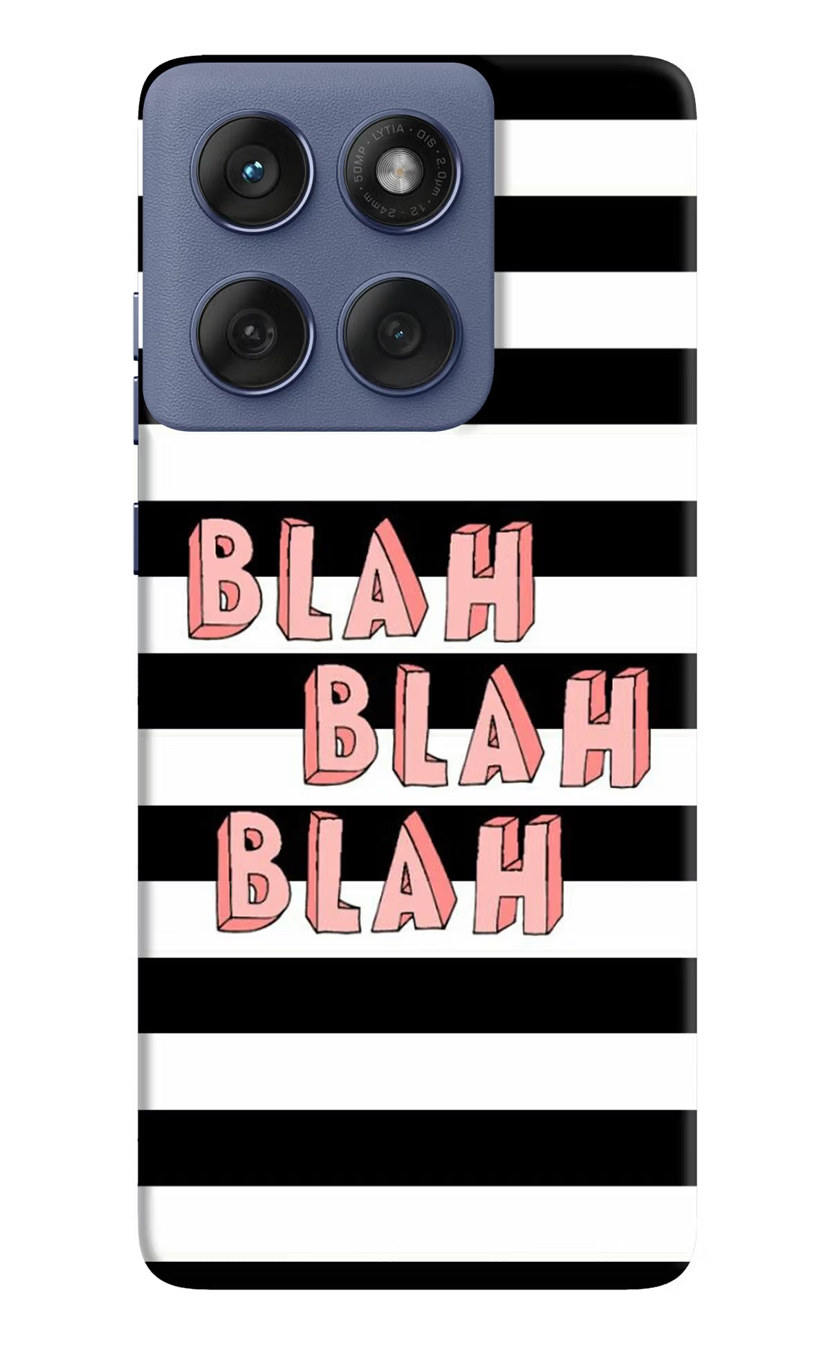 Blah Blah Blah Moto Edge 60 Fusion Back Cover