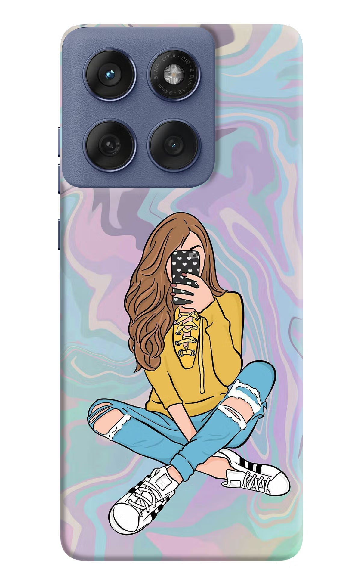 Selfie Girl Moto Edge 60 Fusion Back Cover