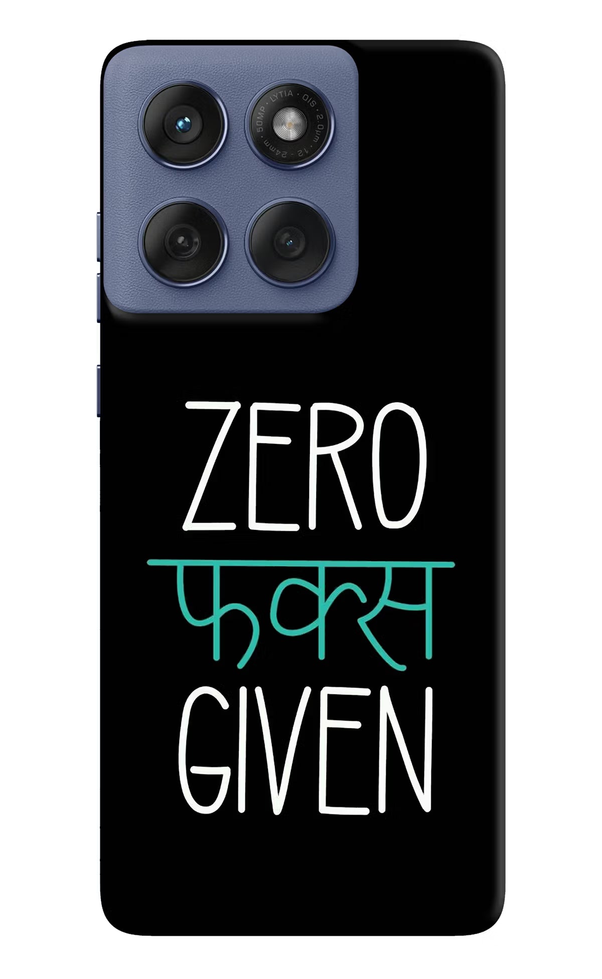 Zero Fucks Given Moto Edge 60 Fusion Back Cover