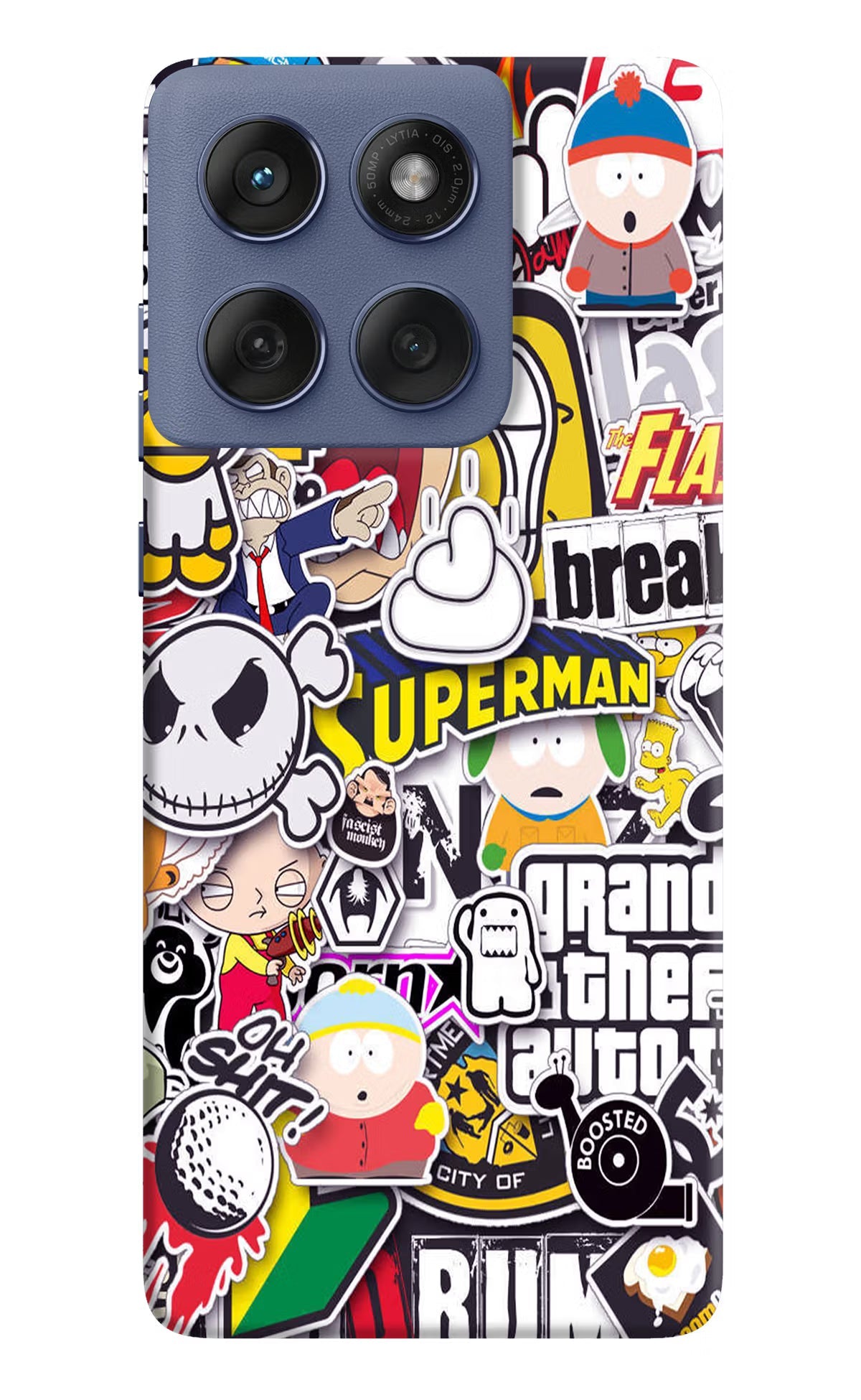 Sticker Bomb Moto Edge 60 Fusion Back Cover