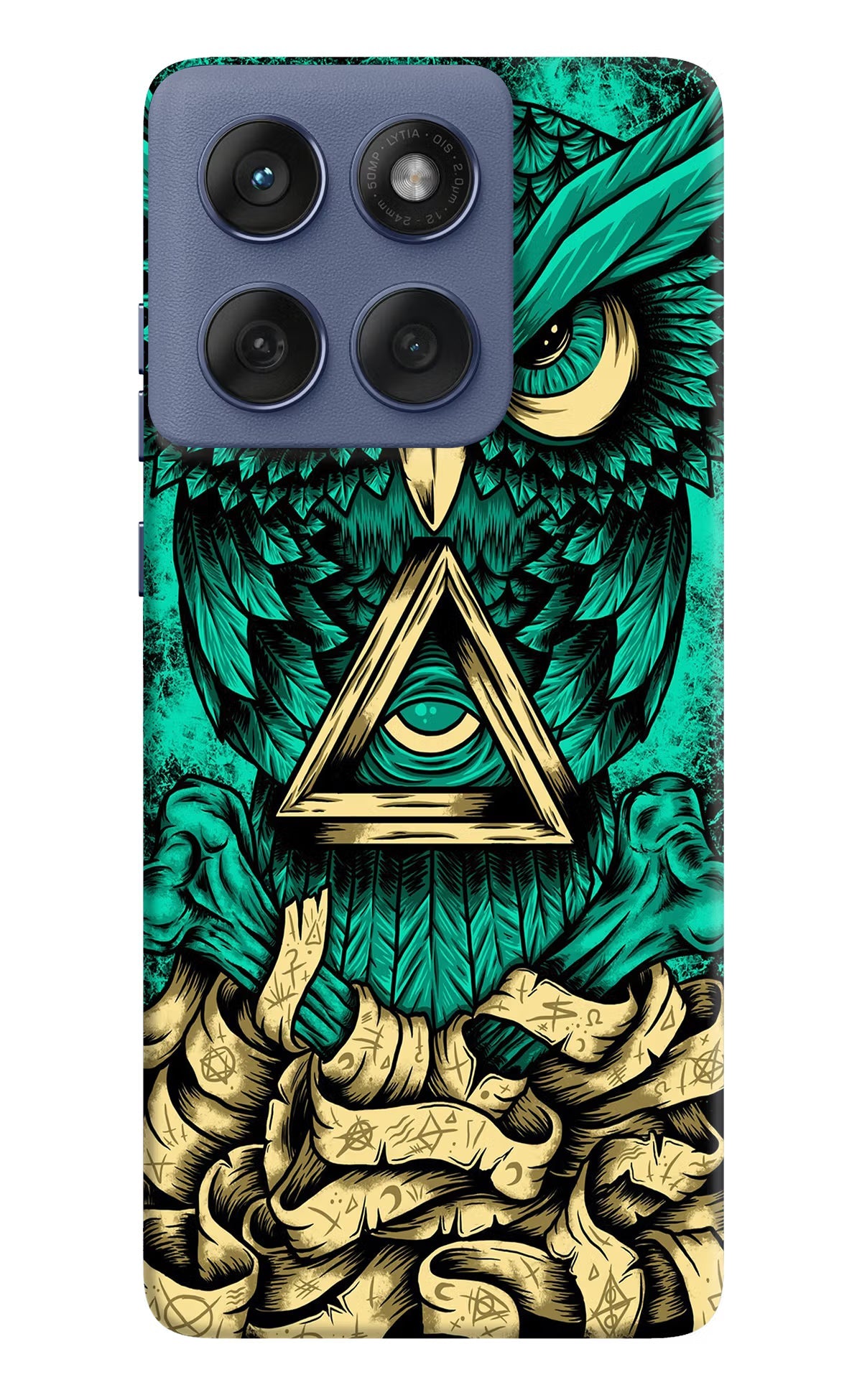 Green Owl Moto Edge 60 Fusion Back Cover