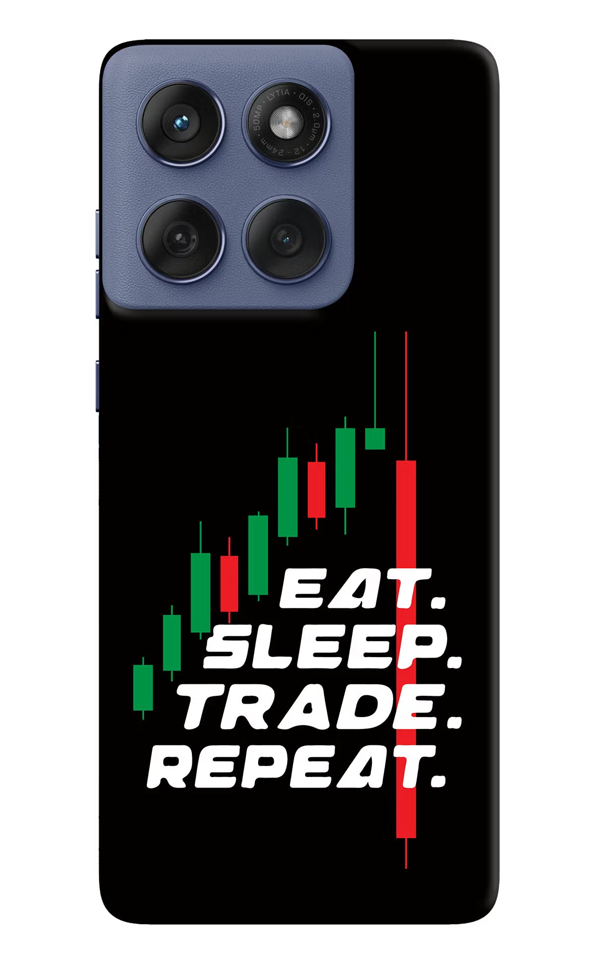 Eat Sleep Trade Repeat Moto Edge 60 Fusion Back Cover