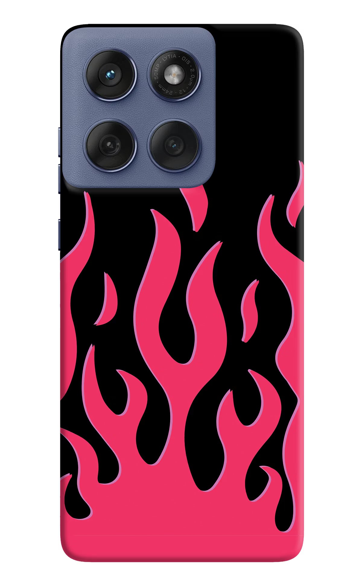 Fire Flames Moto Edge 60 Fusion Back Cover
