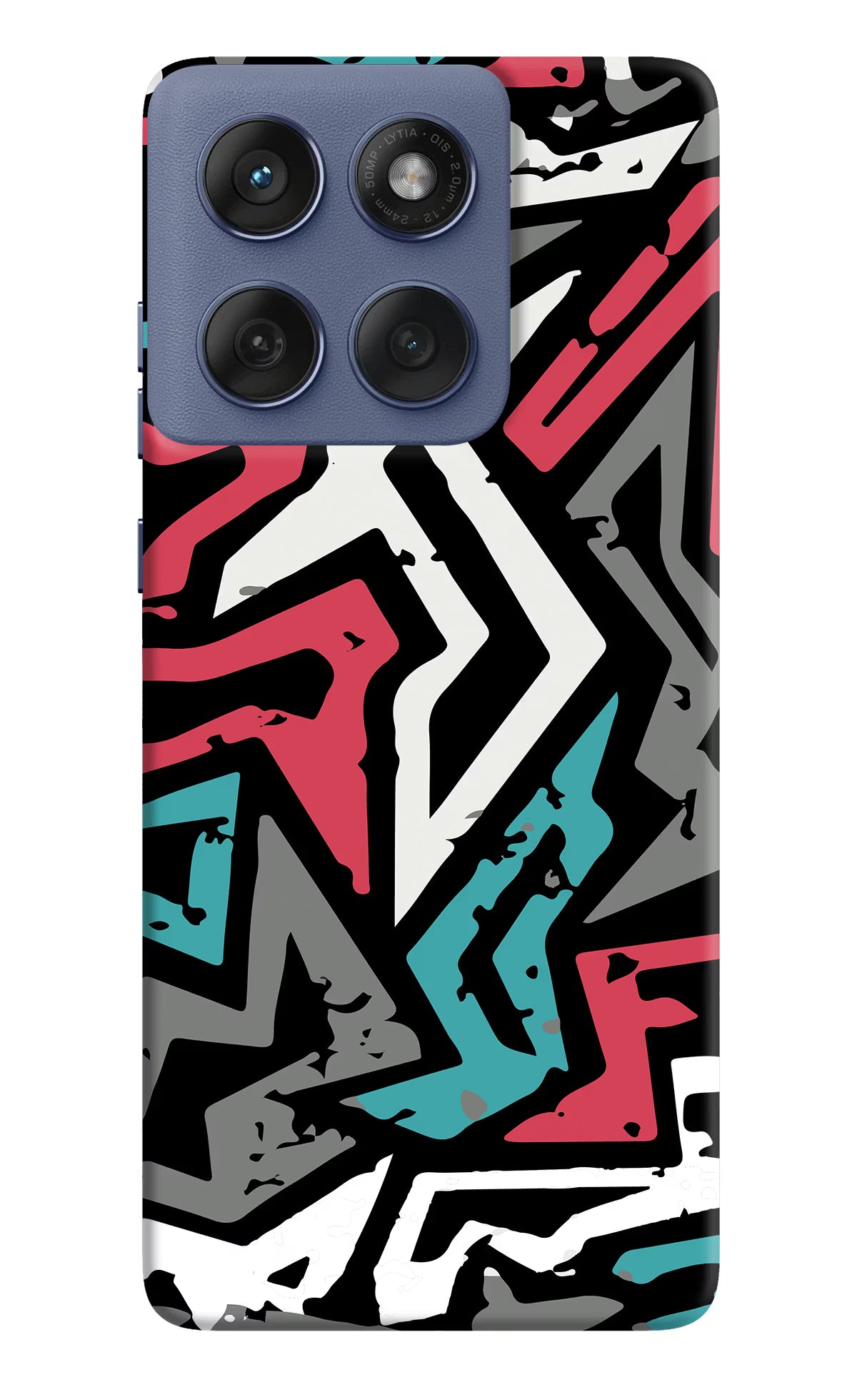Geometric Graffiti Moto Edge 60 Fusion Back Cover