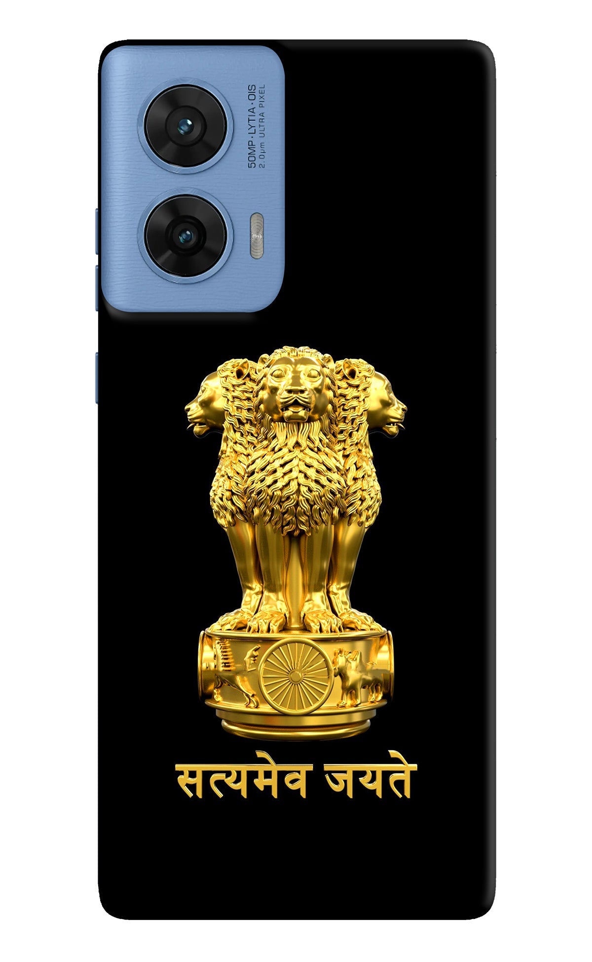 Satyamev Jayate Golden Moto Edge 60 Fusion Back Cover