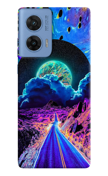 Psychedelic Painting Moto Edge 60 Fusion Back Cover