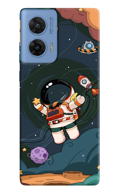 Cartoon Astronaut Moto Edge 60 Fusion Back Cover