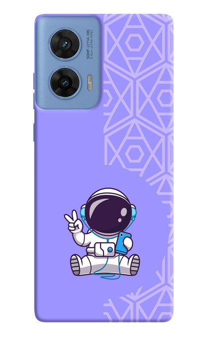 Cute Astronaut Chilling Moto Edge 60 Fusion Back Cover