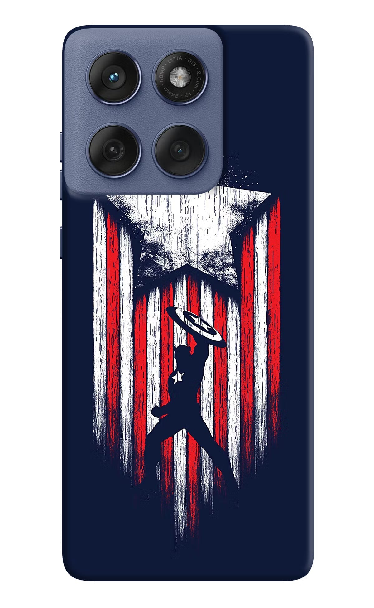 Captain America Marvel Art Moto Edge 60 Fusion Back Cover