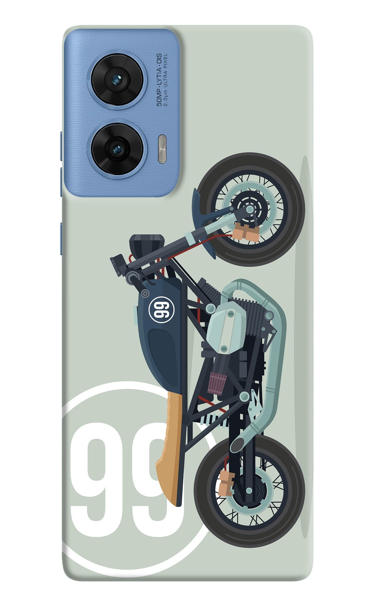 Classic Cafe Racer 99 Moto Edge 60 Fusion Back Cover