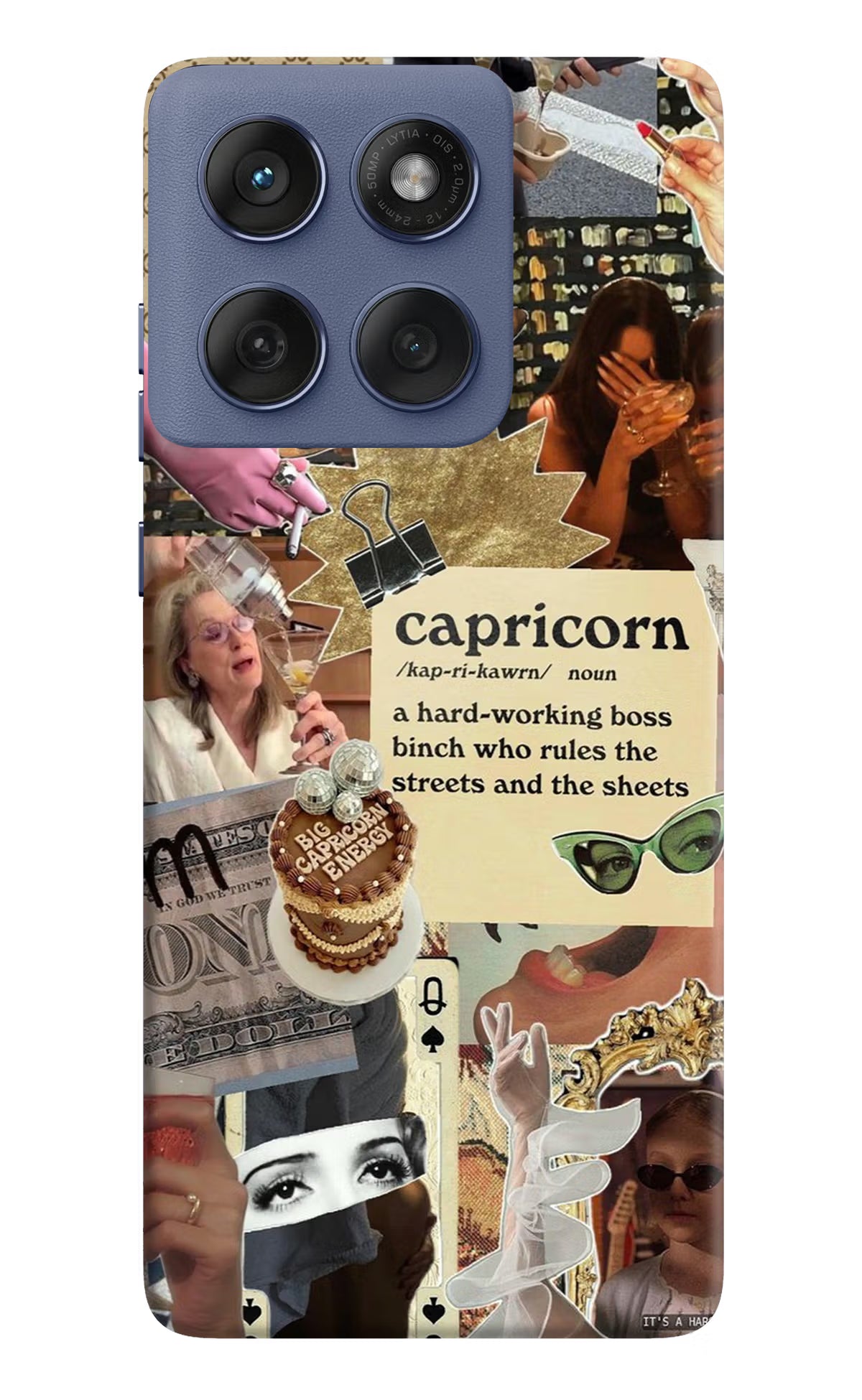 Capricorn Zodiac Moto Edge 60 Fusion Back Cover