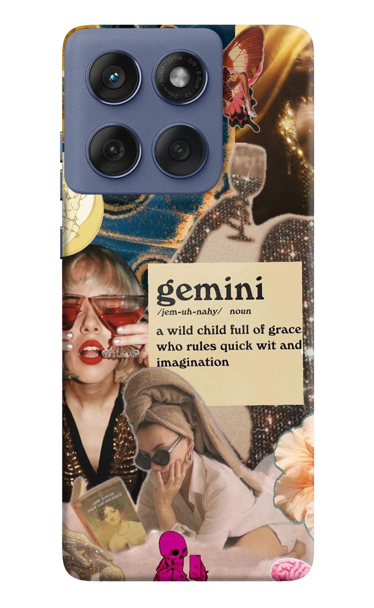 Gemini Zodiac Moto Edge 60 Fusion Back Cover