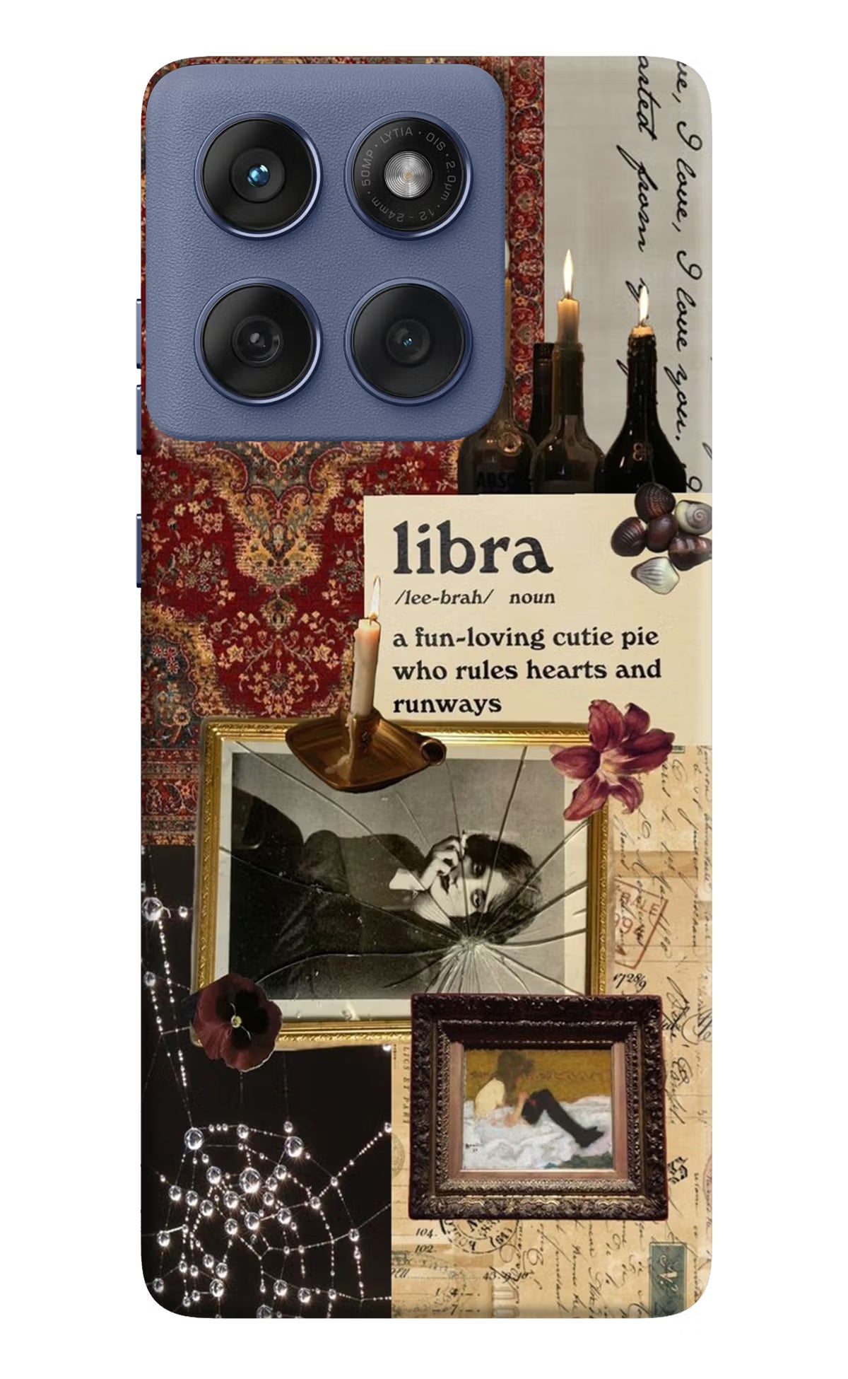 Libra Zodiac Moto Edge 60 Fusion Back Cover