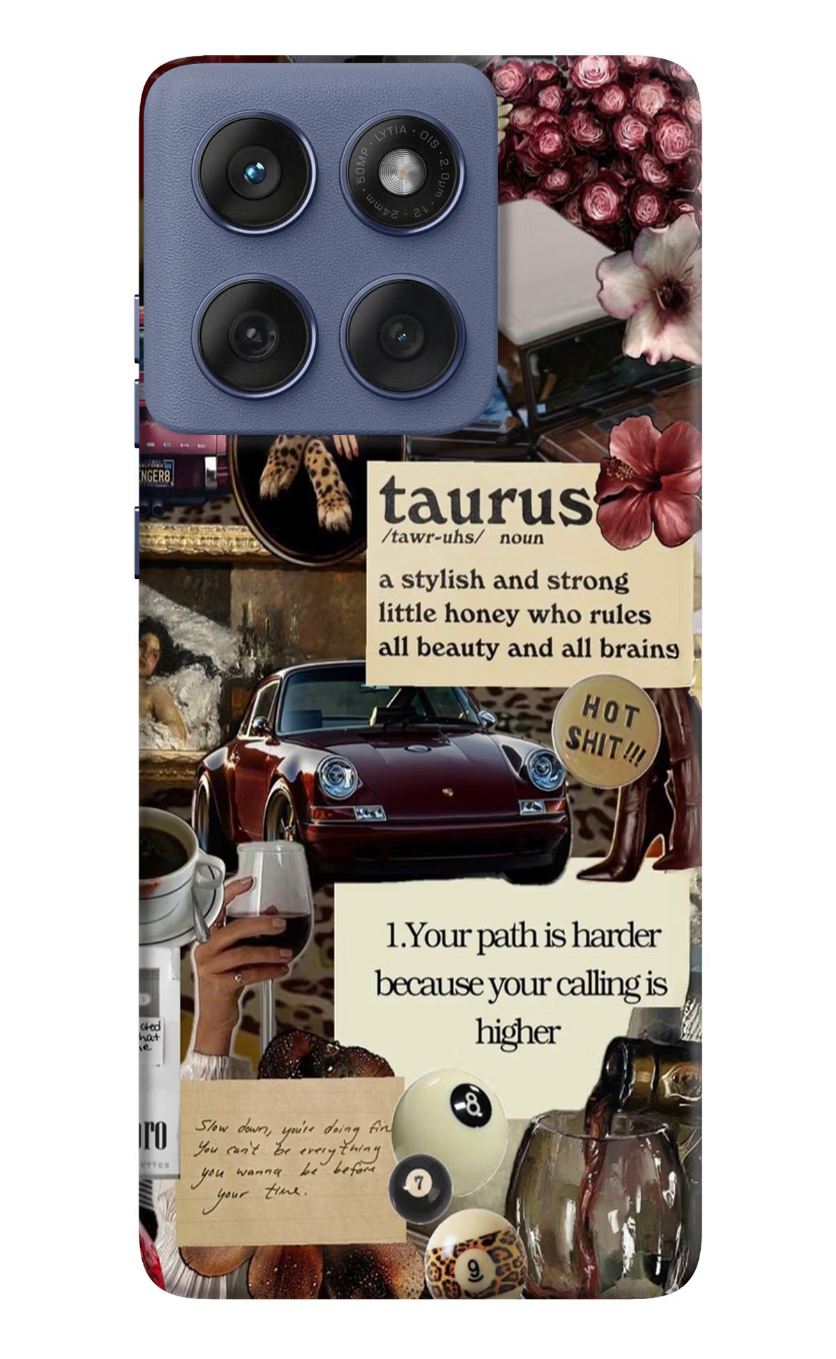 Taurus Zodiac Moto Edge 60 Fusion Back Cover