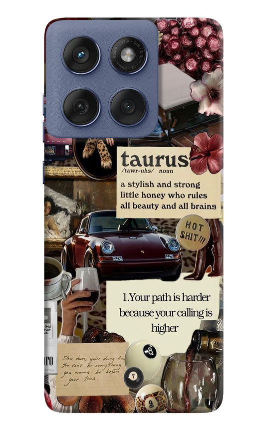 Taurus Zodiac Moto Edge 60 Fusion Back Cover