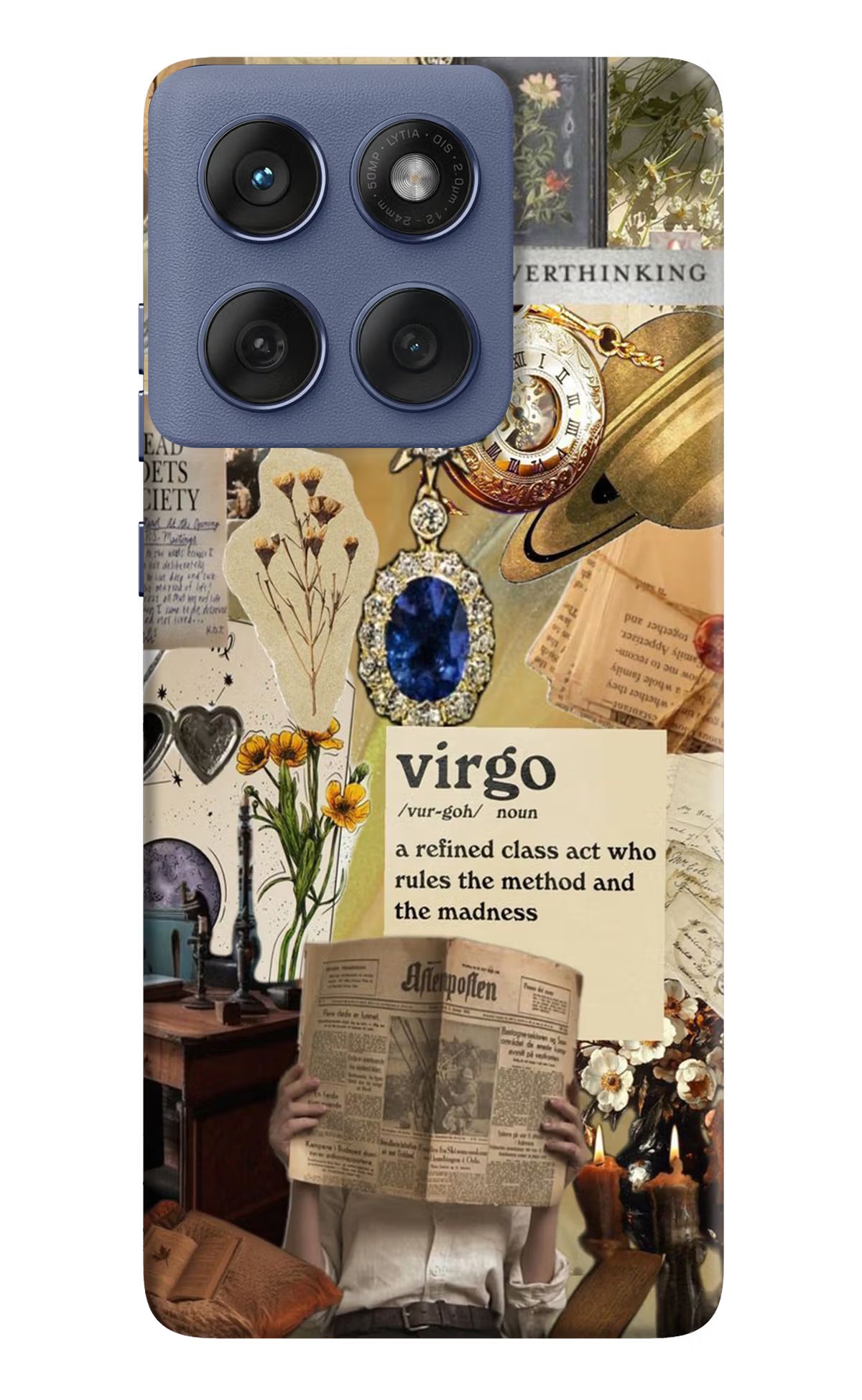 Virgo Zodiac Moto Edge 60 Fusion Back Cover