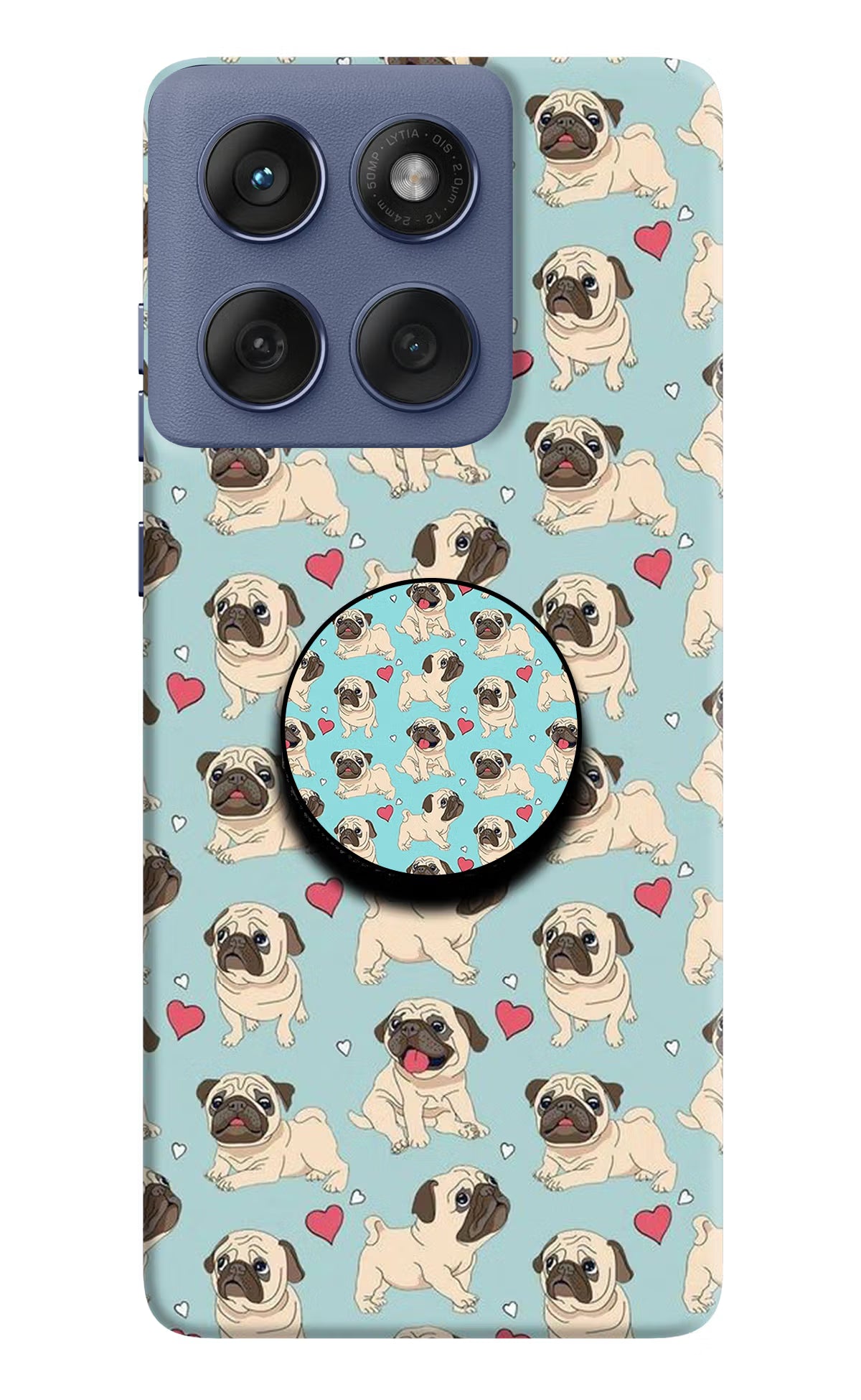 Pug Dog Moto Edge 60 Fusion Pop Case