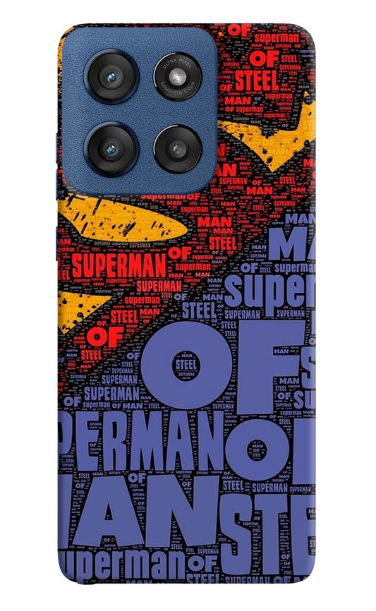 Superman Moto Edge 60 Stylus Back Cover