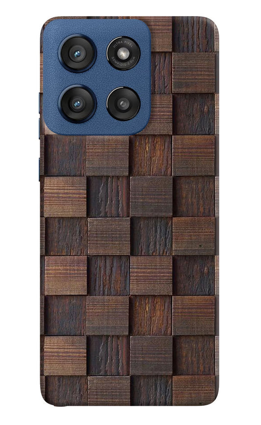 Wooden Cube Design Moto Edge 60 Stylus Back Cover